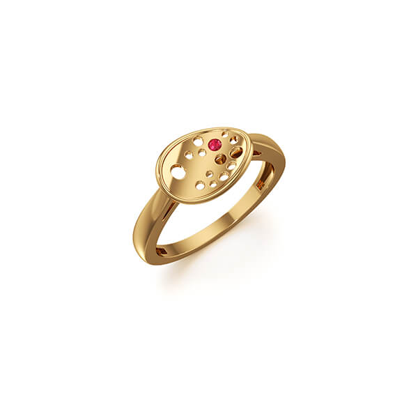 Gold Minimal Ring