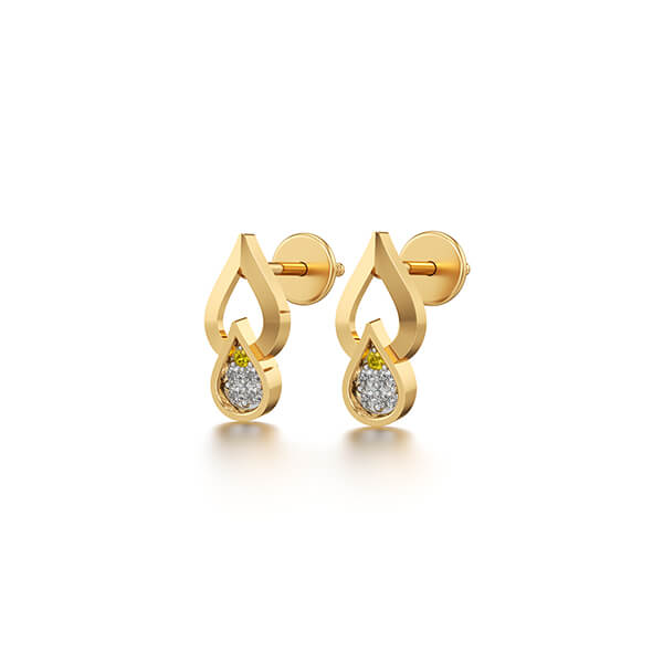 Yellow Gold Studs