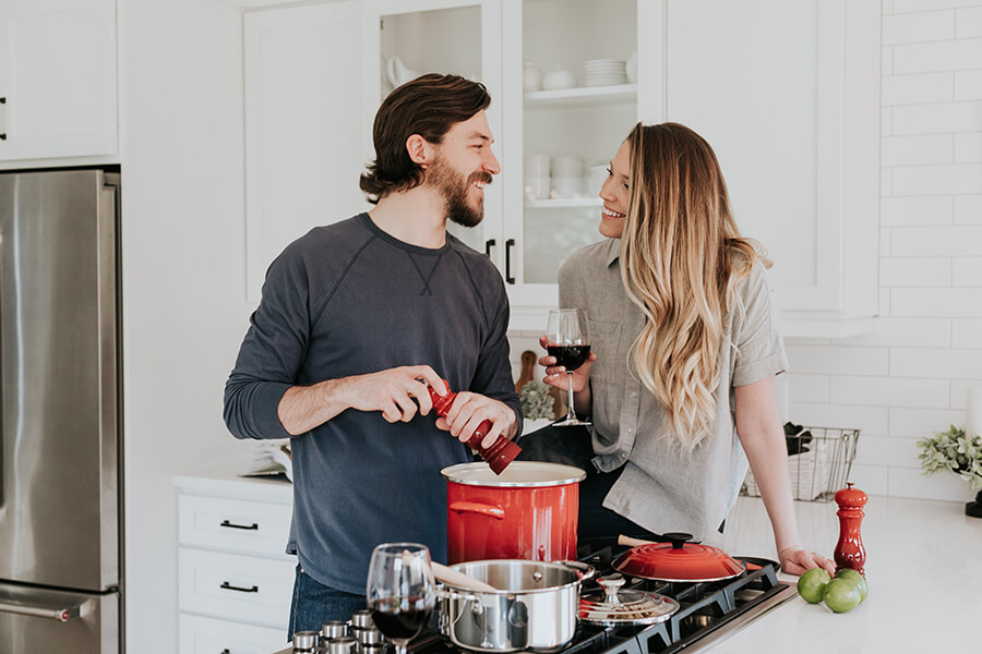 Couple in Kitchen