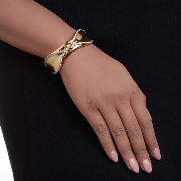 Unique promise bracelet - 18k Gold Bowtie Promise Bracelet