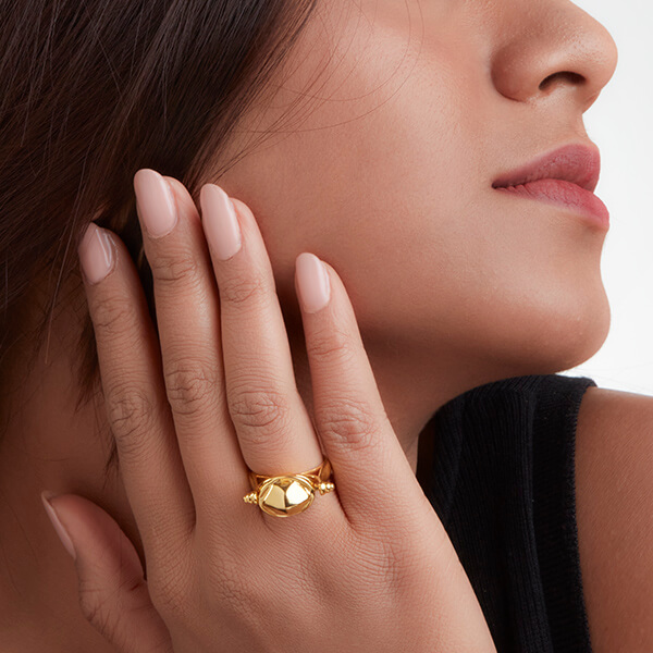 Unique promise rings - 18k Gold Entwined Promise Ring