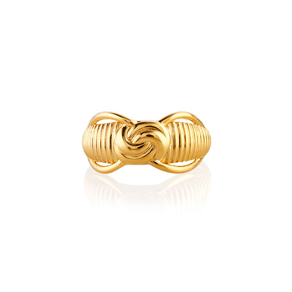 Exciting gold jewelry designs - Swirl Promise Ring