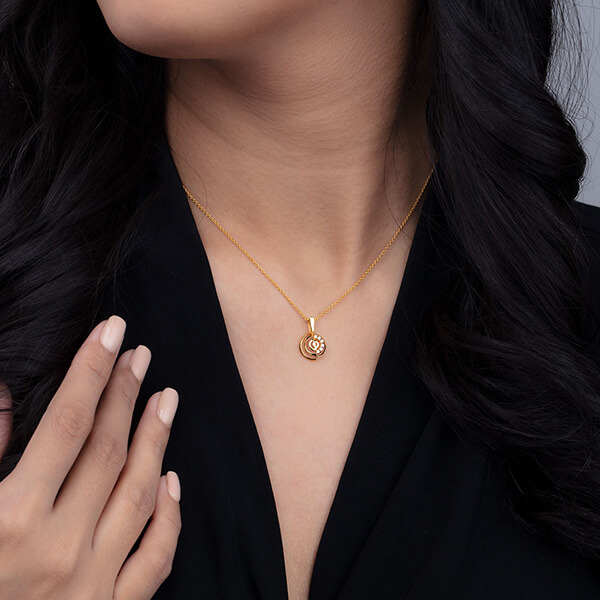 Yellow Gold Enigma Pendant