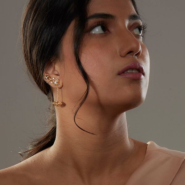 18k Pure Gold Earrings